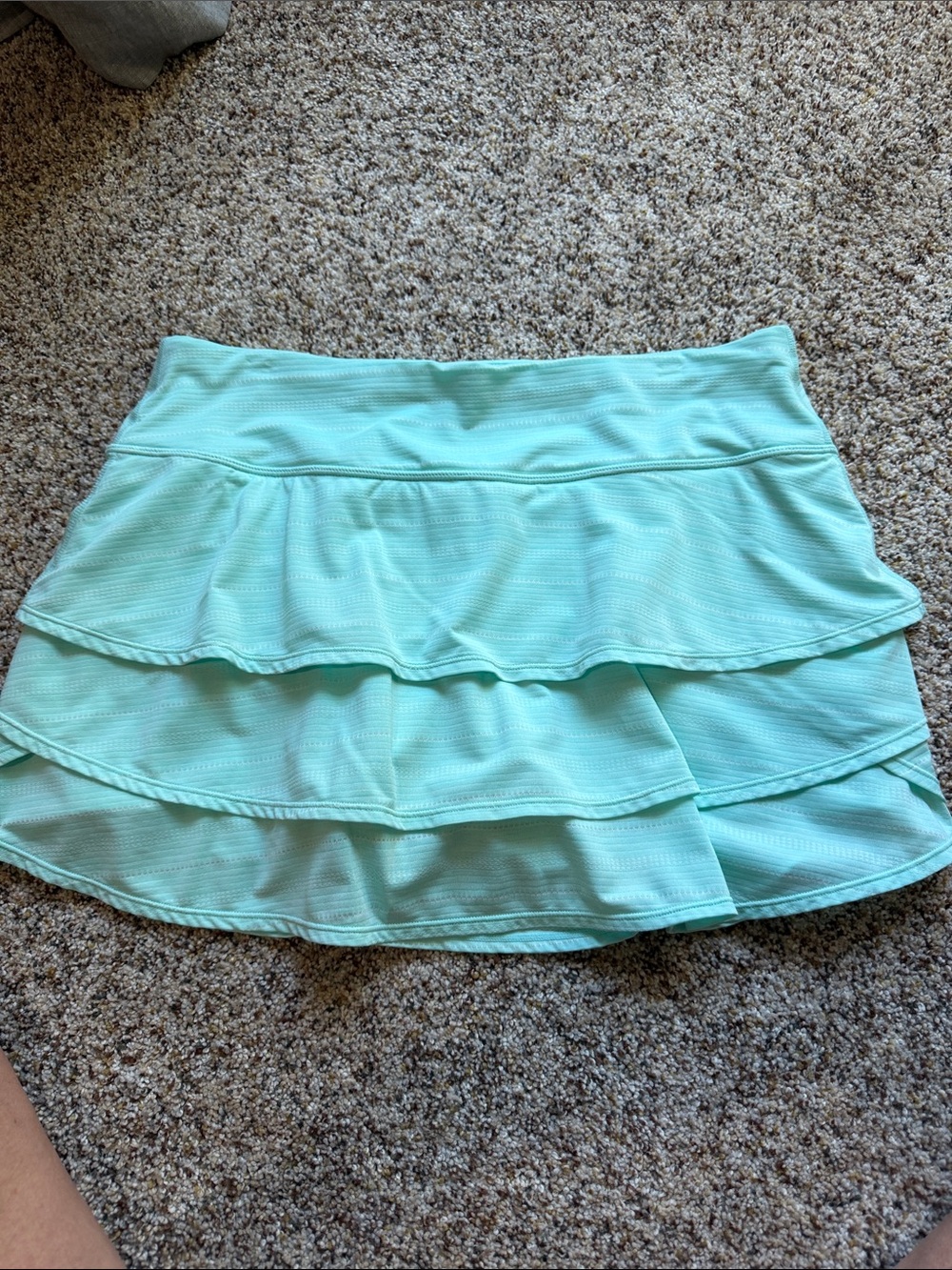 Women's Mint Tiered Ruffle Skort